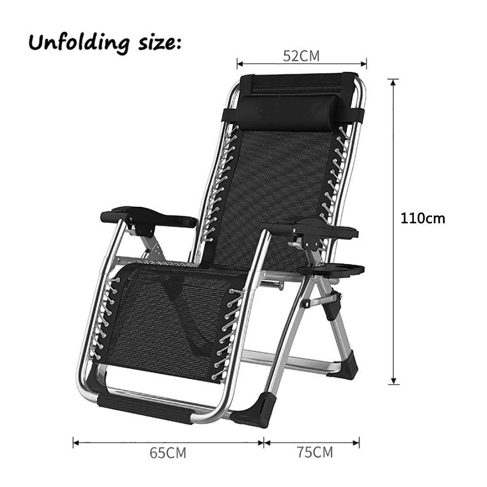 Chaises De Patio Inclinables Chaises Longues Zéro Gravité des Chaises Longues Jardin en Plein Air Chaise À Bascule Deck pour Plage Camping Soutient 200 kg (Color : Gray)