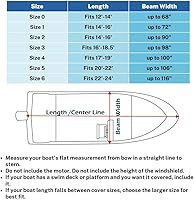 Vista 7 de Savvycraft Funda para lancha de 14 a 16 pies, poliéster resistente e impermeable de grado marino para lanchas V-Hull, lanchas de bajo
