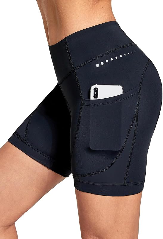 4D Padded Bike Shorts Women Cycling Underwear with Pockets