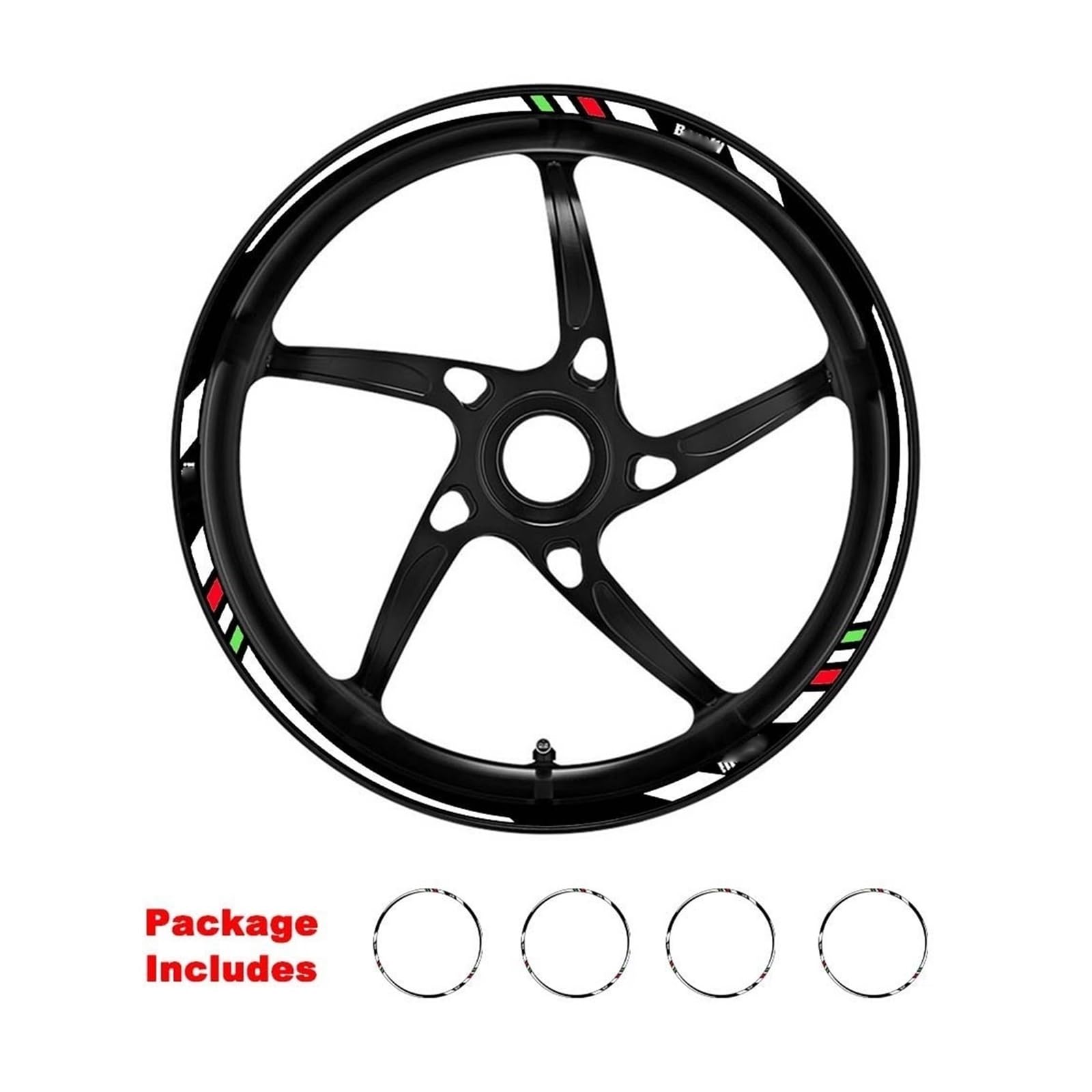 Naklejki na koła motocyklowe Naklejka Motocyklowa Pasek Dekoracyjny Dla Trk502 Dla TNT300 TNT600 Dla Stels600 Dla B&enelli Dla Keeway Dla RK6 Dla BN600/302r Naklejki na felgi(9)