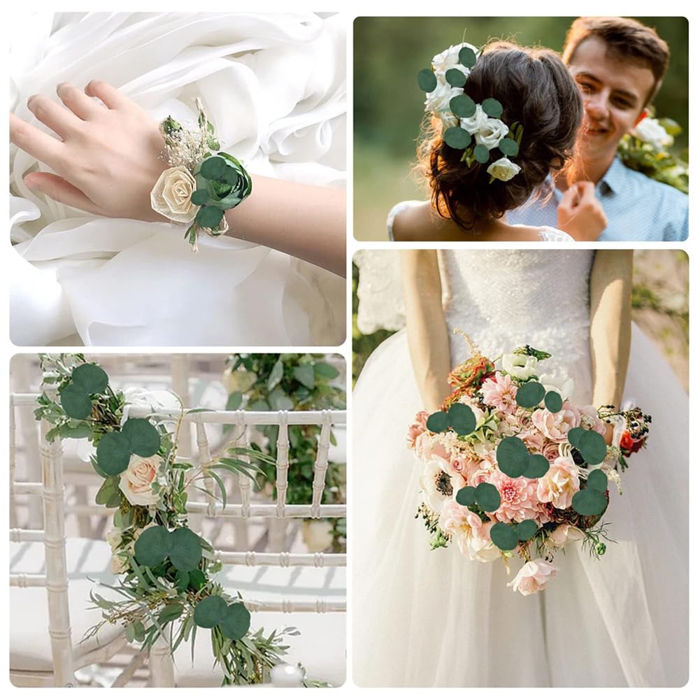 Hochzeitskonfetti, natürliche getrocknete Eukalyptusblätter, 200 Stück, konservierte echte Eukalyptusblätter für Konfetti, Hochzeitsfeier, Dekoration, biologisch abbaubar