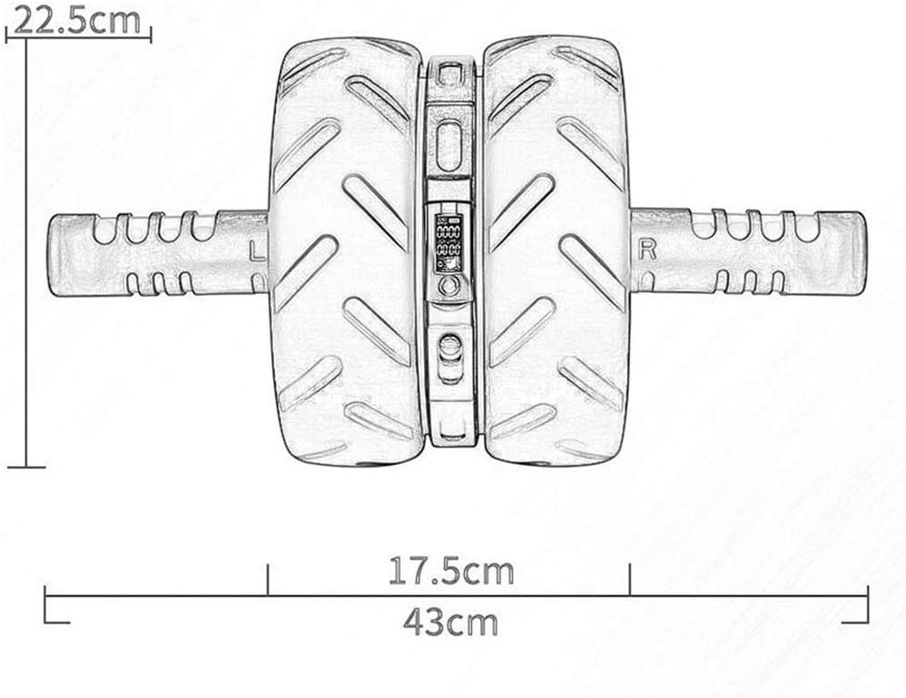 Stainless Steel Abdominal Muscle Wheel, Non-slip Handle Abdominal Muscle Wheel, Home Roller Men and Women Gymnastics Home Weight