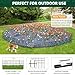 42.5ft(L) x 13in(H) Animal Barrier Fence, 30 Panels No Dig Garden Fence for Dog Rabbit, Rustproof Anti Digging Barrier, Garden Edging Border Ground Defense for Outdoor, Yard, Patio