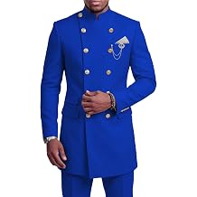 Mandarin Collar Suit Mens Double Breasted Suits Slim Fit Men Suits 2 Piece Set Tunic Traditional Wedding Suit
