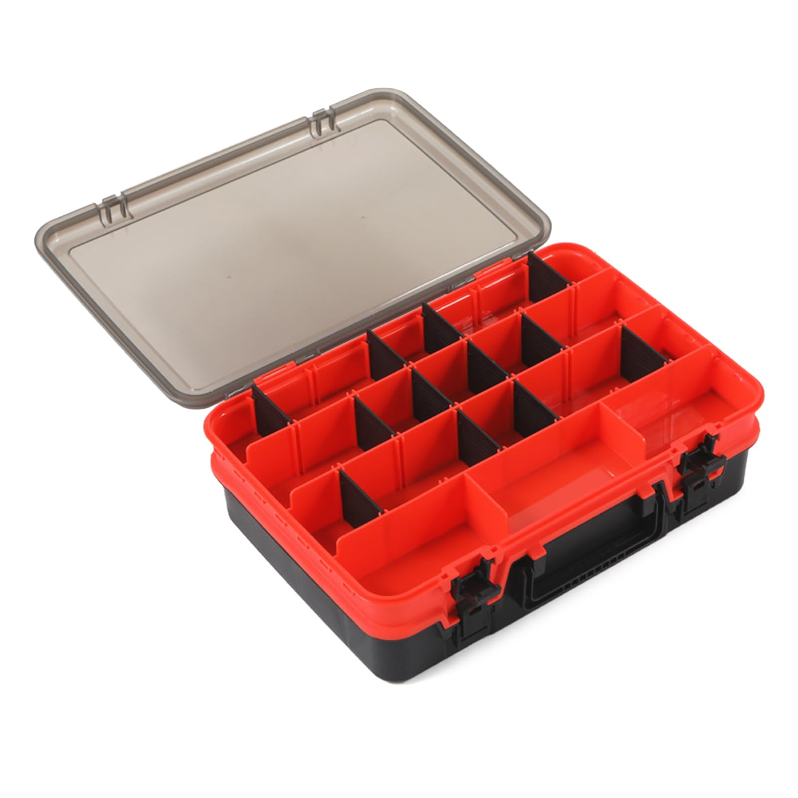 Tsophreniq Tackle Box Double Layer Fishing Lures Baits Hook Storage Container Case Multiple Compartment Fishing Tackle Storage Box Enthusiasts Toolbox