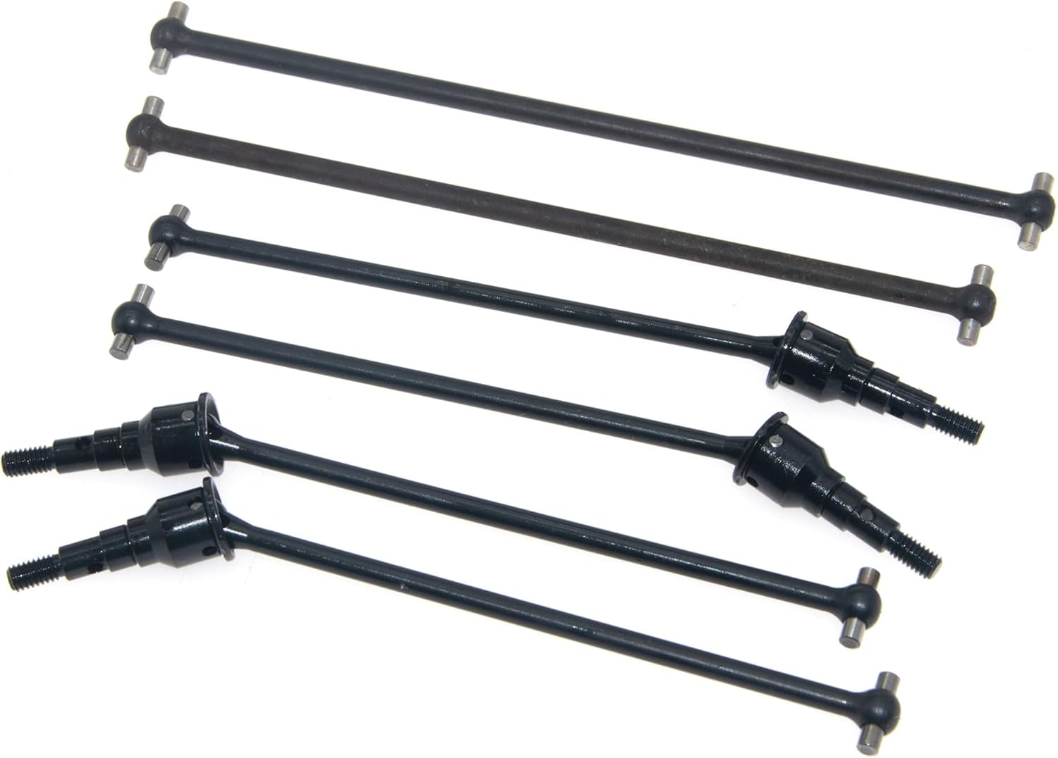 CVD Drive Shaft Compatible with Losi 1/10 Lasernut U4 Part Tenacity Rc Car LOS232032 LOS232054 LOS232033 LOS232034 Steel Upgrade(Black)