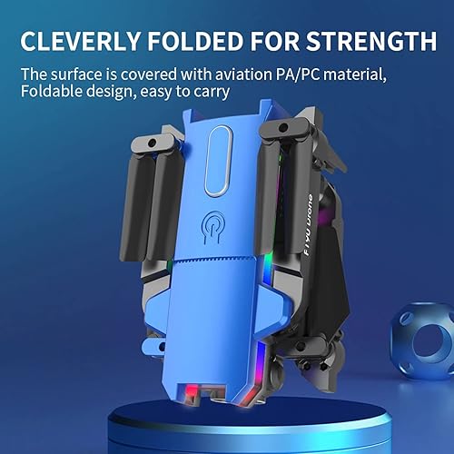 Miniatura 5 de F190 Daul 4K HD FPV Dron, dron de bolsillo plegable, 2.4G WiFi FPV Live Video Hold Modo sin cabeza, regalos para niños y niñas, juguetes de control