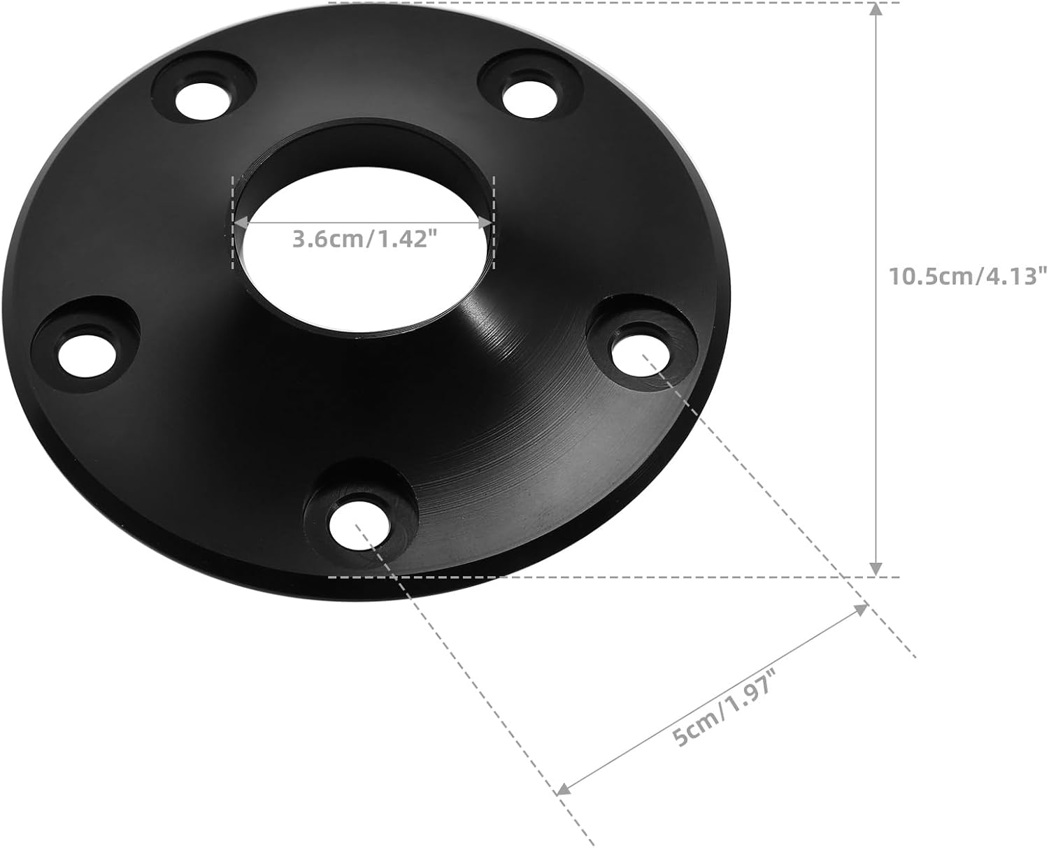 TCT-MOTORPARTS Dual Disc Front Wheel Hub Cap Cover Fits for Harley Street Glide Non ABS 08-21