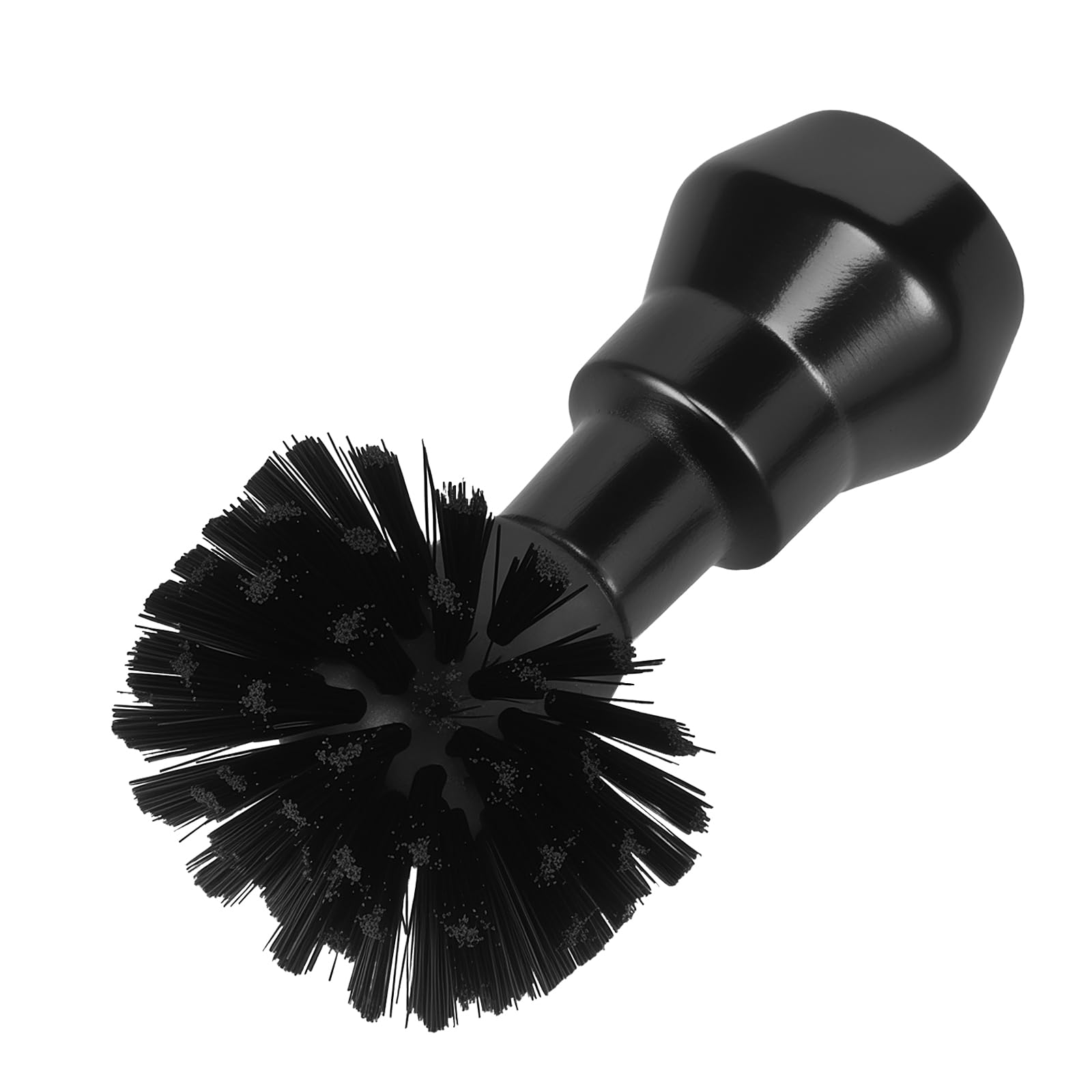 Coffee Portafilter Cleaning Brush 58mm Espresso Machine Portafilter Brush with Ergonomic Wood Handle Professional Barista Cleaning Tool(black)