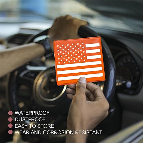 Vista 7 de 2 piezas esenciales para automóvil, guanteras de vehículos, soporte para registro de automóvil y seguro, accesorios para el interior del automóvil