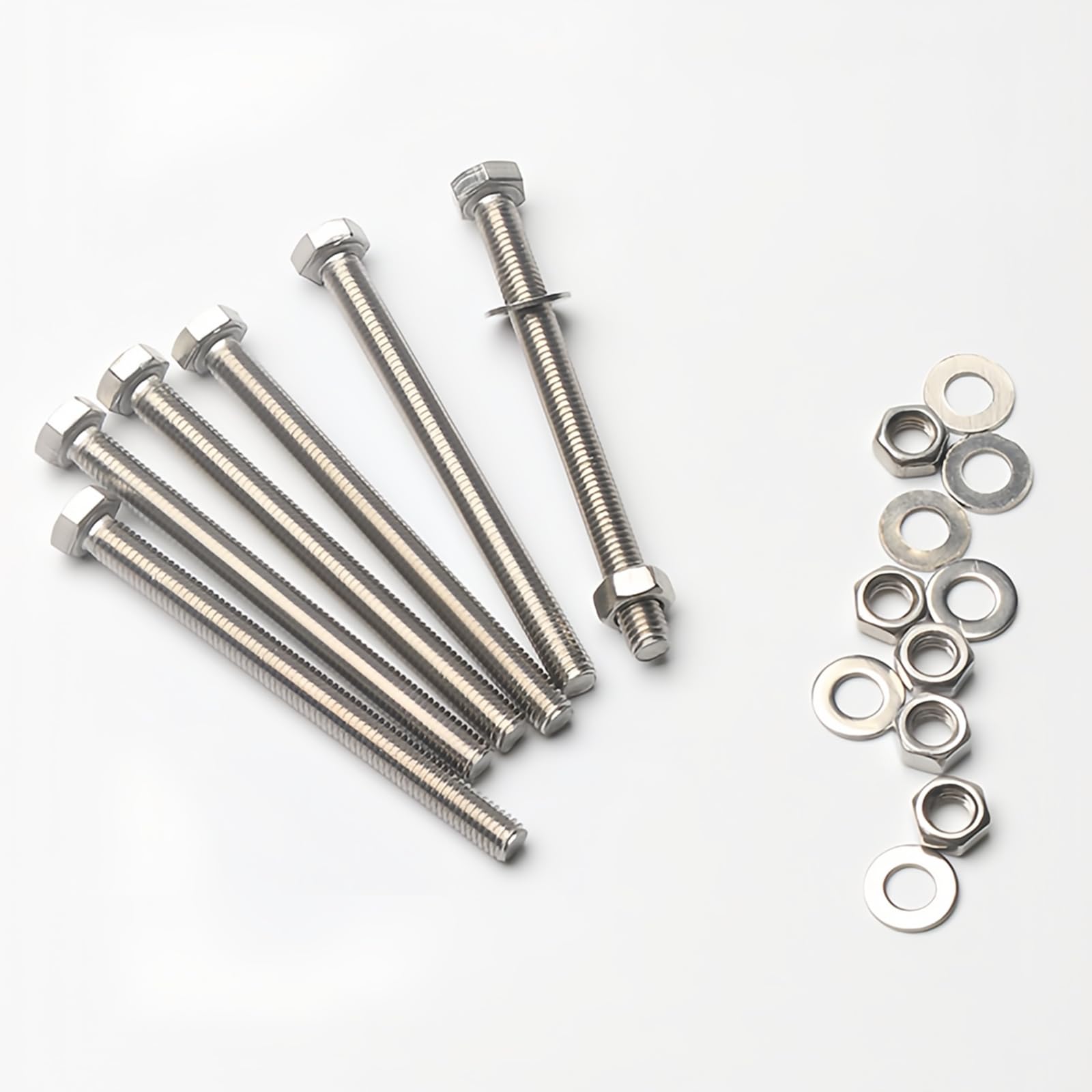 Kingsea Set di 2 pezzi di montaggio per cassetta postale Fence 2,4 × 28 cm in acciaio inox Fence Mounting Set per porta e fence, Silvery