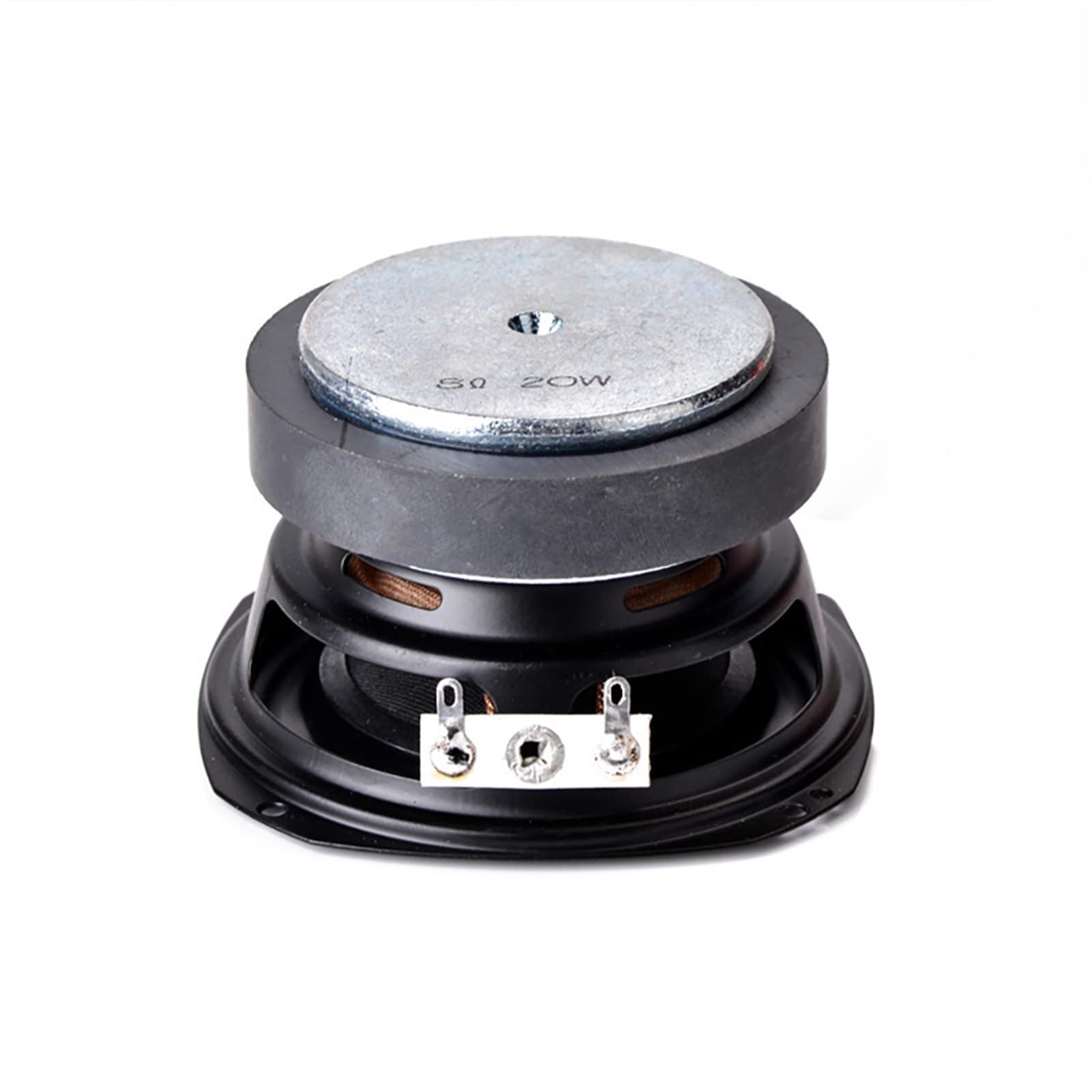 Altavoz Bluetooth Subwoofer de 3 Pulgadas, Altavoz de Alto Rendimiento de 8Ohm y 20W, Altavoces de Woofer con Borde de Goma de 20 núcleos para Piezas de Bricolaje, 1 ud.