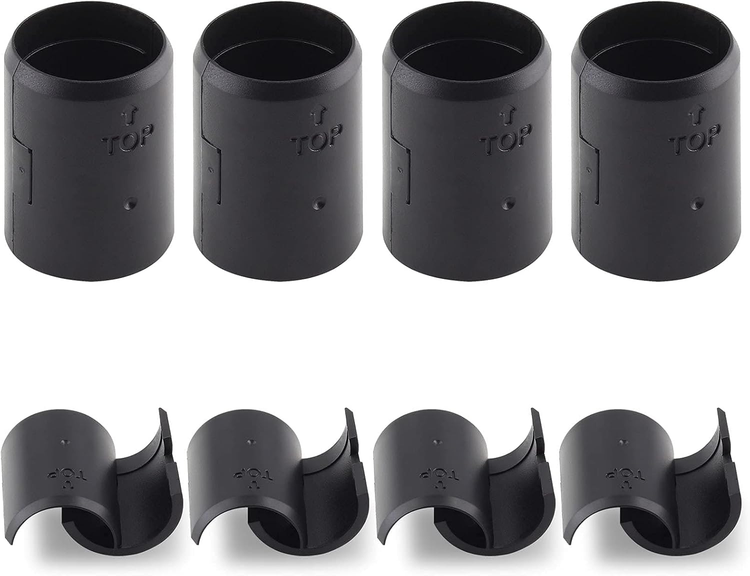 Jersvimc 36 Pair(72 Piece) 7/8 Inch Wire Shelf Lock Clips, Shelving Plastic Clips