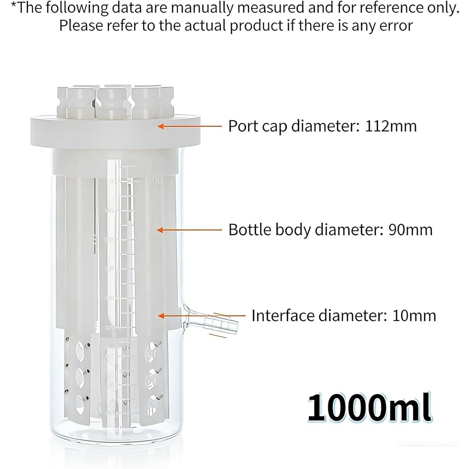Agitador magnético de biopelícula, reactor de borosilicato alto, recipiente de cultivo anaeróbico de grado de laboratorio con agitación magnética para investigación de simulación microbiana