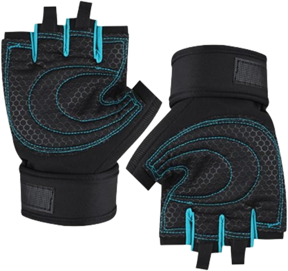 LBYANLBDAMountain Bike Gloves Anti-slip Shock-absorbing Breathable Half Finger Bicycle Biking Gloves Workout Motorcycle Gym Training Outdoor Gloves for Mens & Women