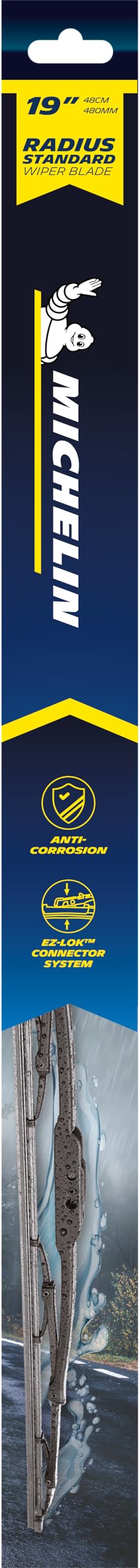 Sponsored Ad – Wiper Blade 19" for Car Windscreen | Radius Standard | Anti-Corrosion | EZ-LOK Connector System | Aero Vented Design | Nano-Graphite Coated Rubber | 60066 | ST48