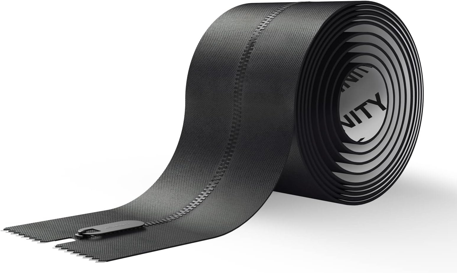 Peel and Stick Zipper 1-Pack, 2m x 7cm Heavy Duty Dust Barrier, Double Sided Zipper for Grow Rooms, Greenhouses, Construction Sites, and Repair Zones, 6.5-Feet x 3-Inch