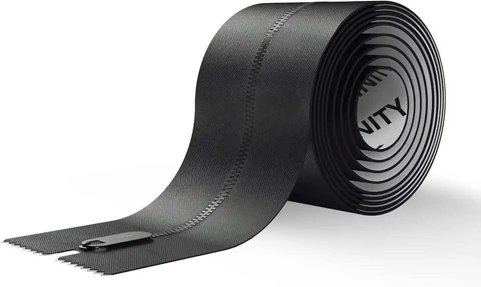 AC Infinity Zíper Adesivo Removível, Pacote com 1 Unidade, 2,13 M X 7,62 Cm. Barreira Resistente Contra Poeira, Zíper de Dupla Face Para Salas de Cultivo, Estufas, Canteiros de Obras E Áreas