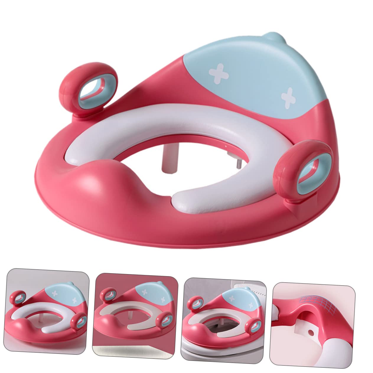 Asiento de Entrenamiento para Ir al Baño Infantil Rosa Pu