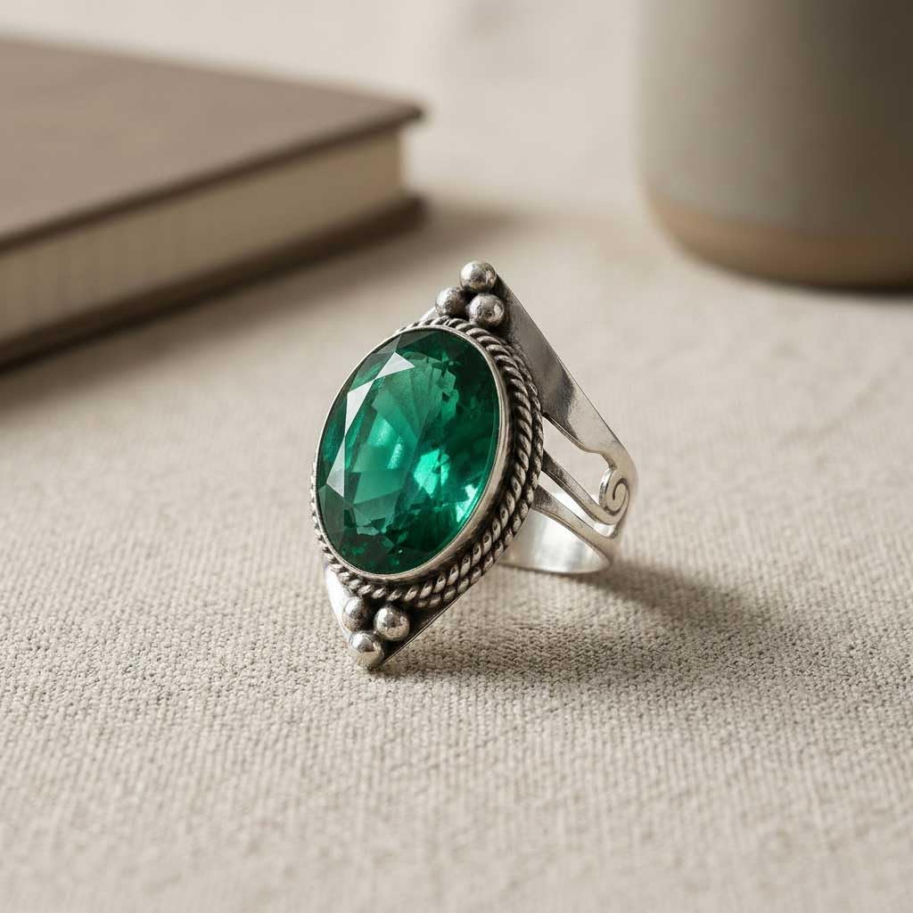 Handmade 925 Sterling Silver Plated Ring Natural Gemstone Carnelian, Rose Quartz, Tiger Eye, Crystal Oval Boho Jewelry For Women
