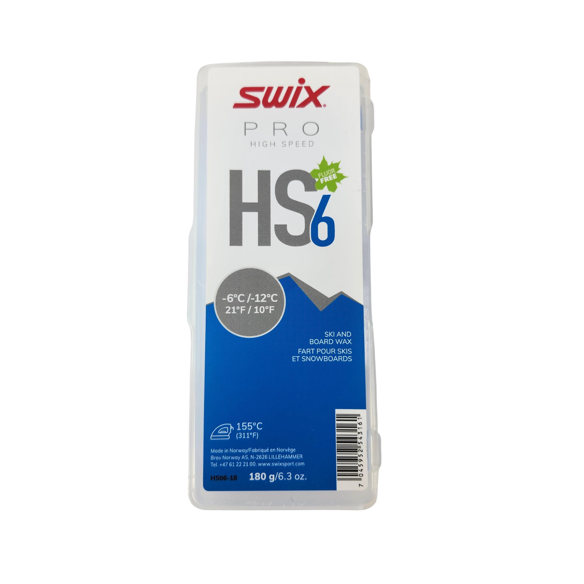 Swix Hs6 -6ºc/-12ºc 180gr Taille Unique