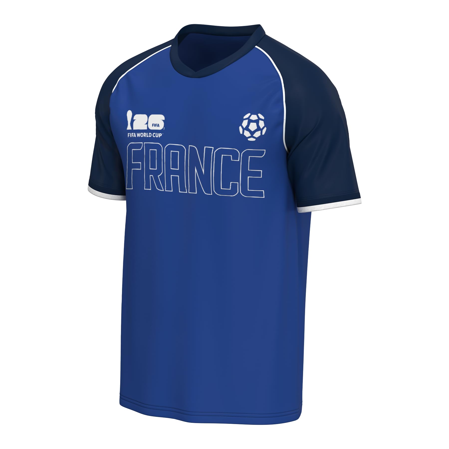 Outerstuff FIFA World Cup 2026 Men's Soccer Raglan Top, France, Large