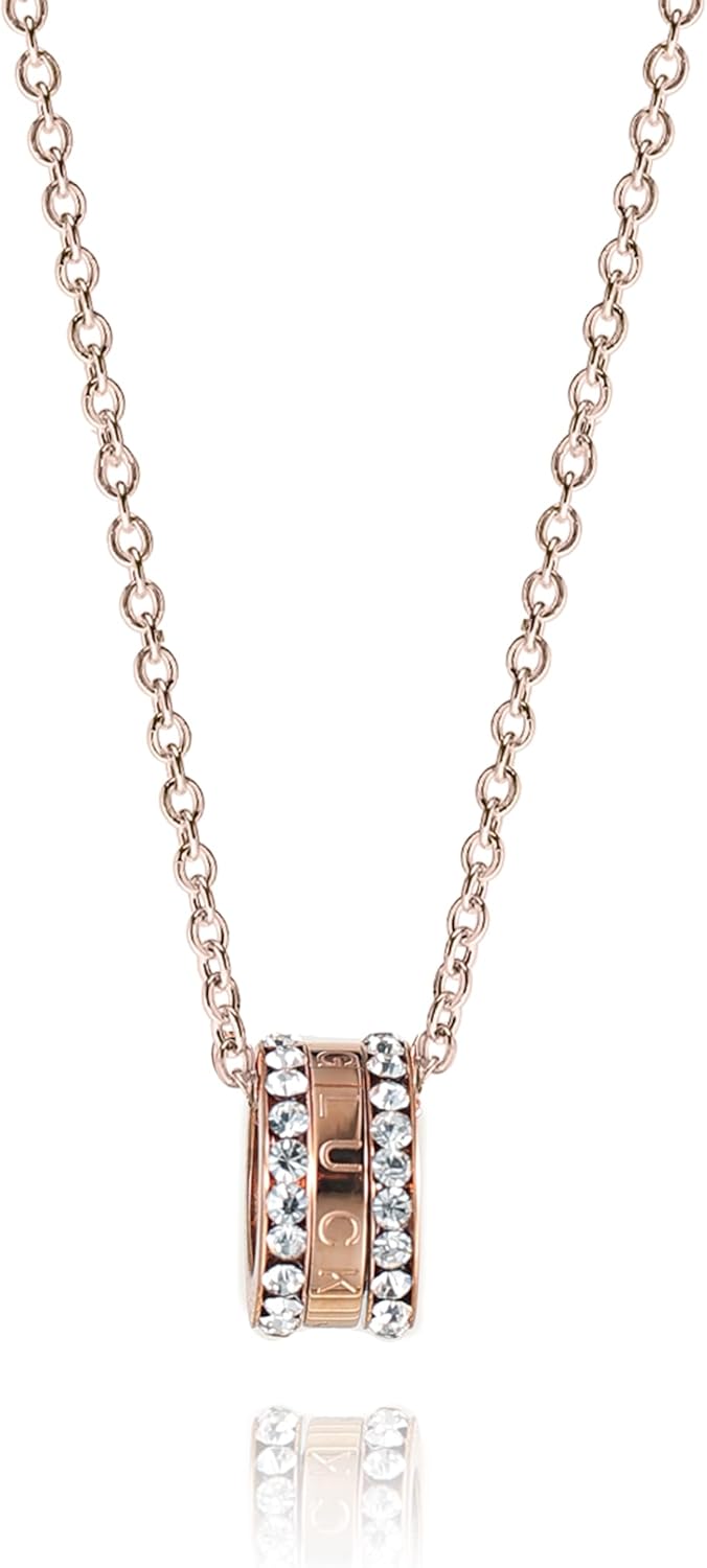Amazon | [GLUCK] リングネックレス ジルコニア アクセサリー