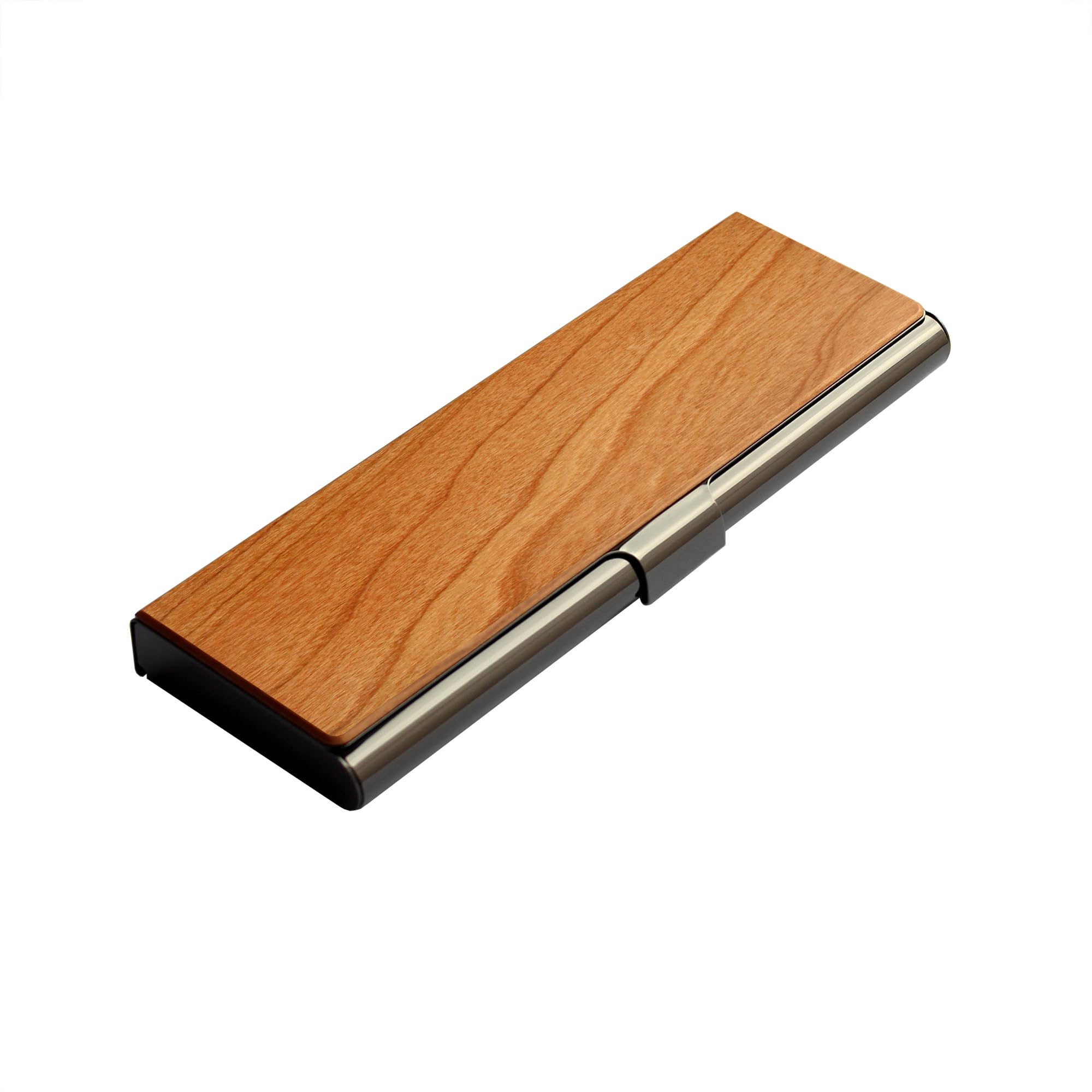 by Hacoa PL074 PEN CASE, Stainless Case with an Accent of Precious Wood (Cherry)