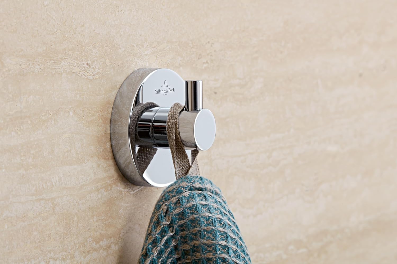 Juego de Accesorios de baño Elements-Tender de Villeroy & Boch (Paquete 3 en 1), Juego de Accesorios de baño Compuesto por toallero, portarrollos sin Tapa y escobillero, Cromo