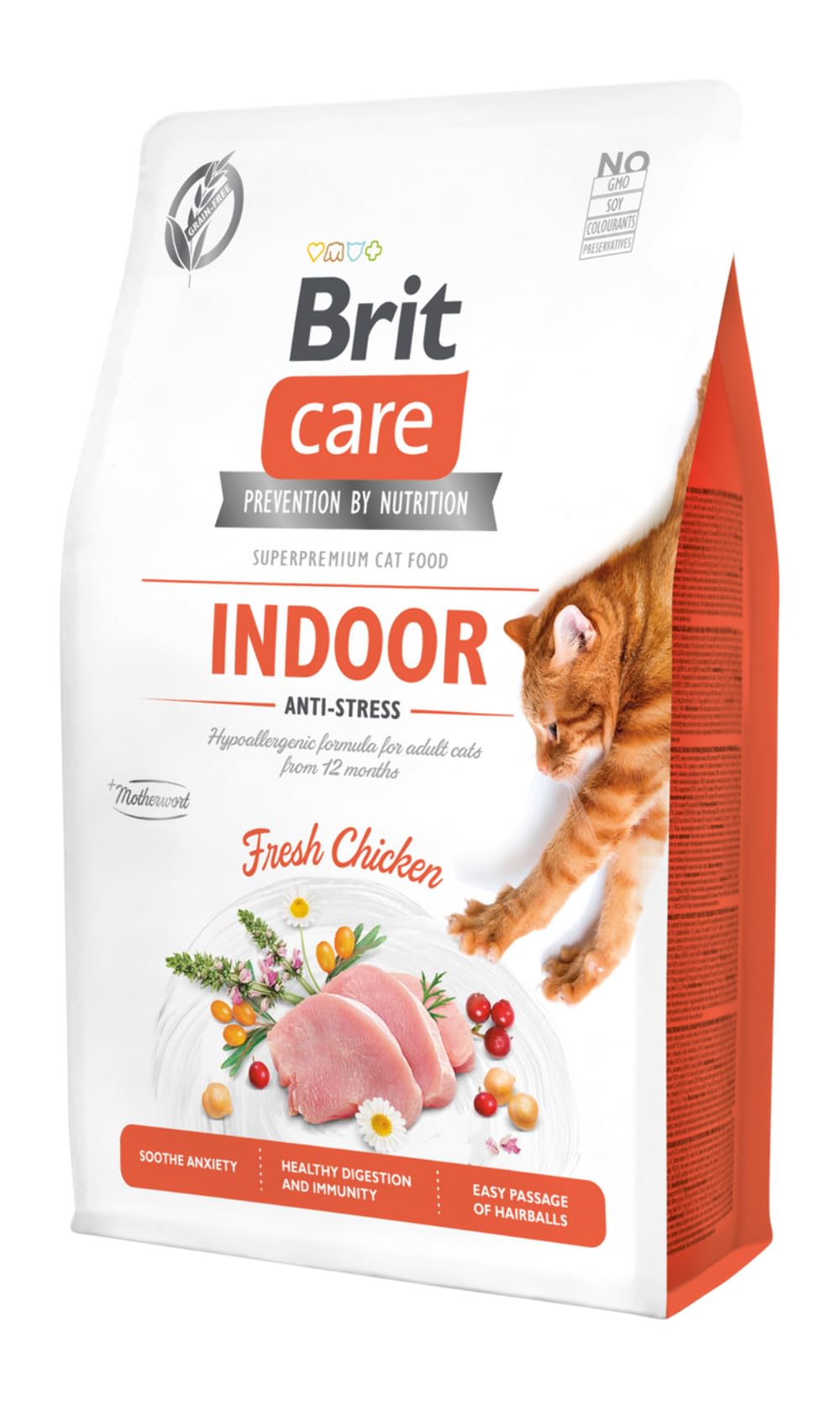 BRIT Care Grain Free Adulte Antistress Intérieur Poulet 7 kg