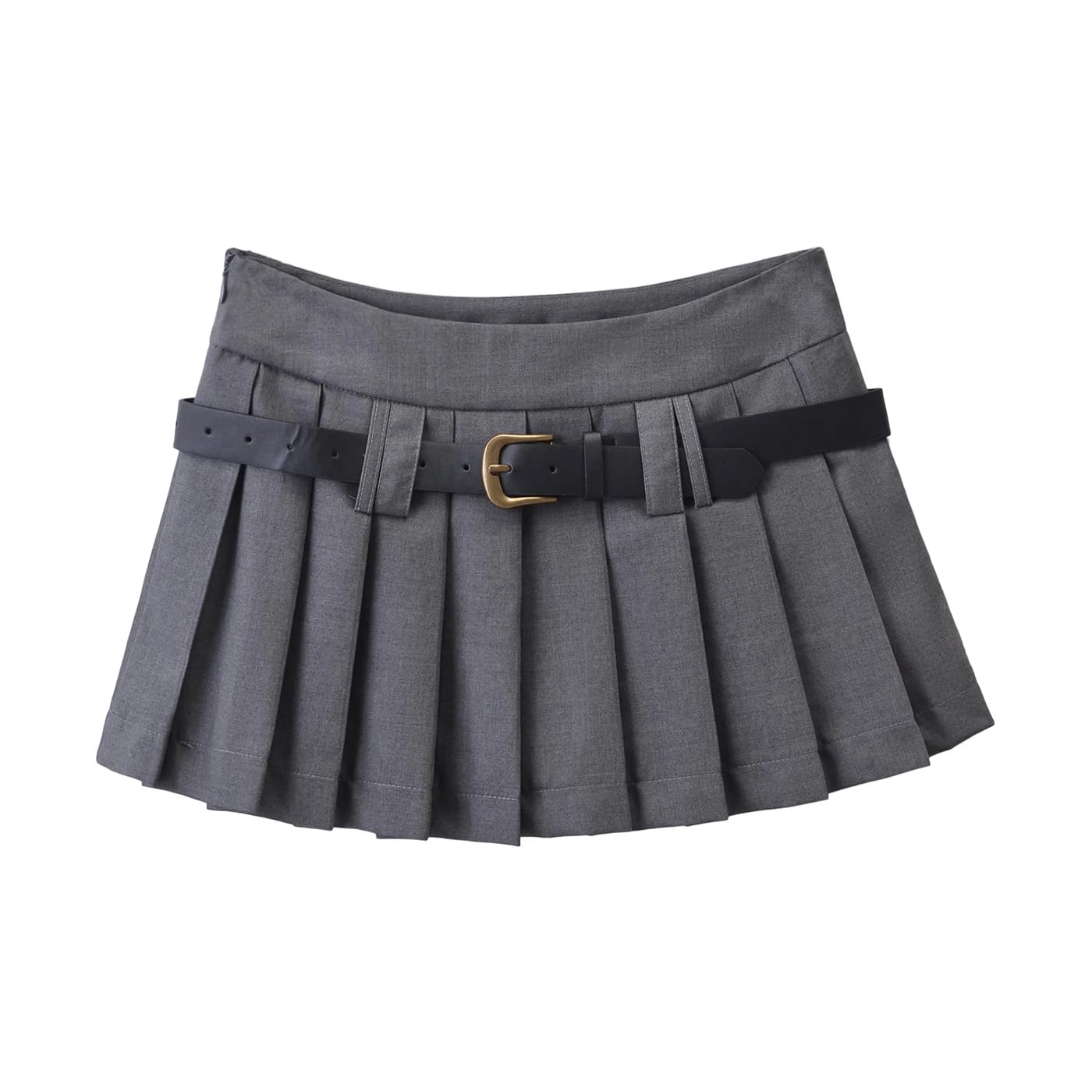 OFFSUM Faldas Cortas Mujer -Minifalda De Verano para Mujer, Falda Plisada Elegante De Estilo Coreano con Pantalones Cortos, Vestido De XS-L De Color Sólido, Ropa De Calle Sexi De Fiesta