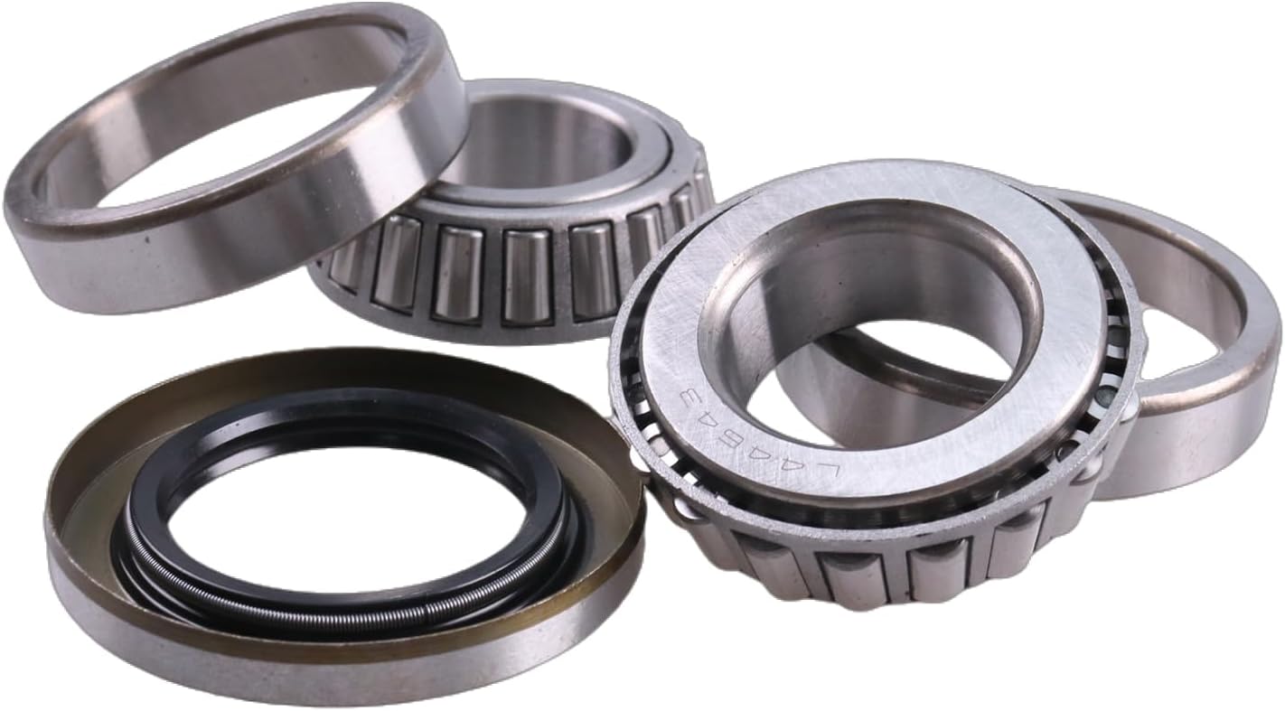 DVPARTS TCA12280 Caster Bearing Rebuild Kit JD8933 JD8253 E14625 Bearings and Seal Compatible with John Deere ZTrak 757 777 797