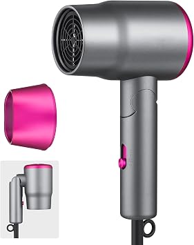 Secador Pelo 1200W, Secador Viaje Plegable, Secador Pelo Pequeño Silencioso  con 3 Temperaturas para Viajes y Hogar : Amazon.es: Belleza