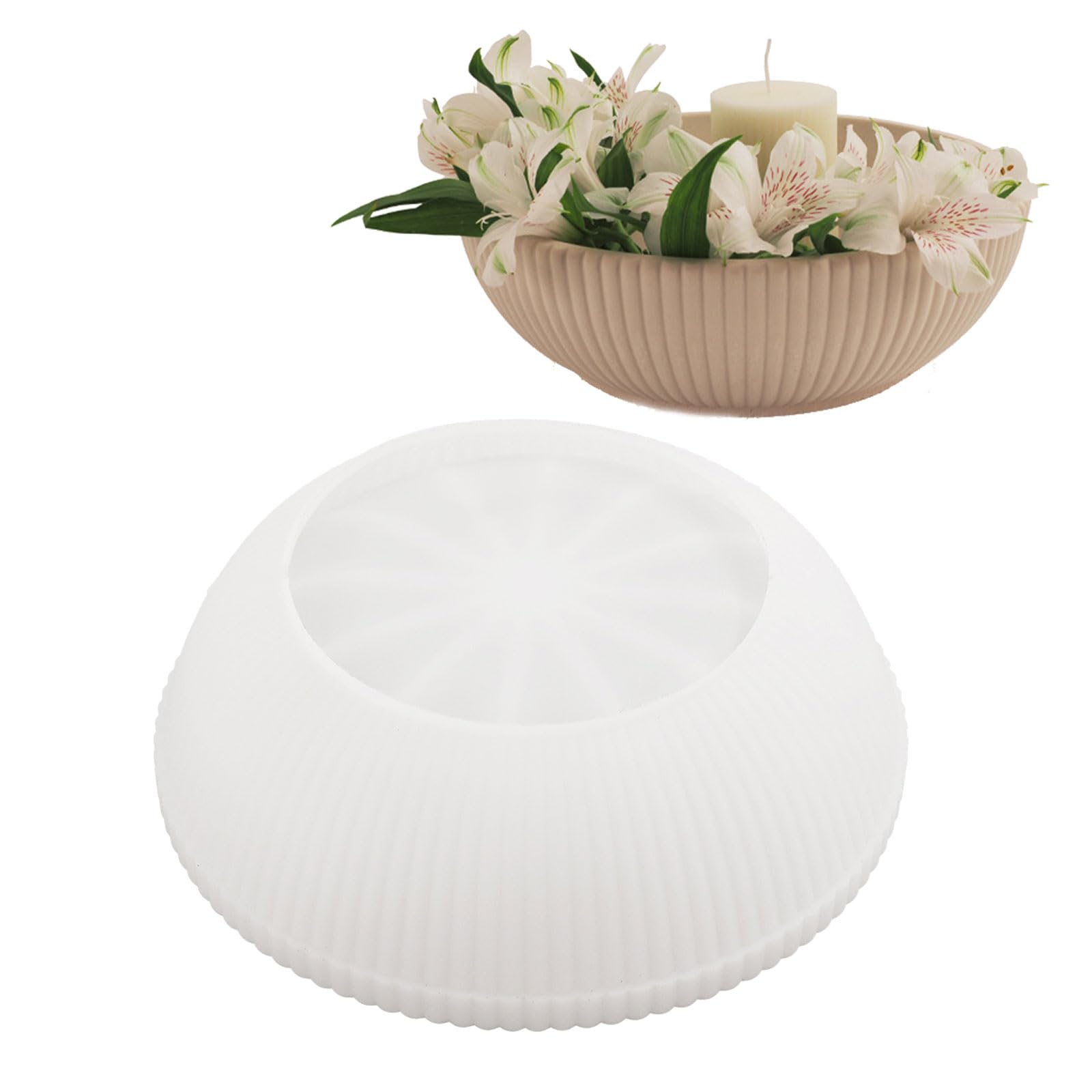 NEWFT Bowl Resin Tray Epoxy Resin Silicone Molds for Fruit Bowl, Holder, Vanity Tray, Home Decoration Craft Molds
