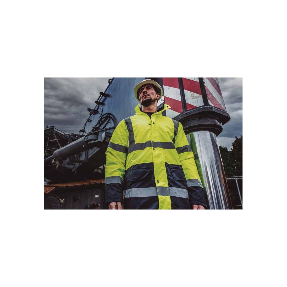 VITO - Veste Haute Visibilité EPI Taille S au XXL Modulable en Gilet Sans Manches Sécurité Chantier Homme Femme