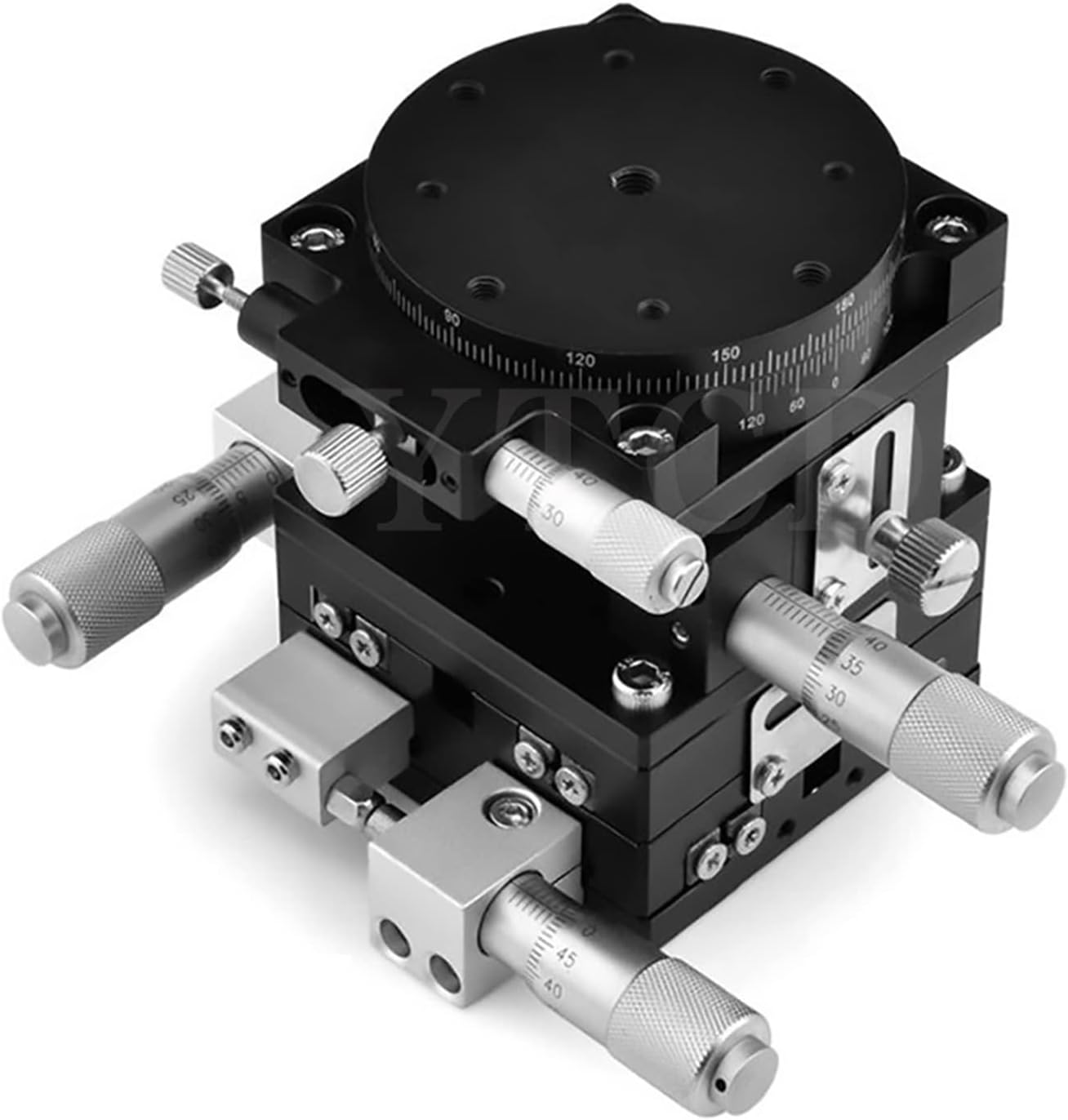 Linear Guide XYZR Axis 60 * 60mm LT60-LM Sliding Table V-type 4-Axis Fine-tuning Platform Manual Linear Platform Bearing Adjustment Slide 29.4N