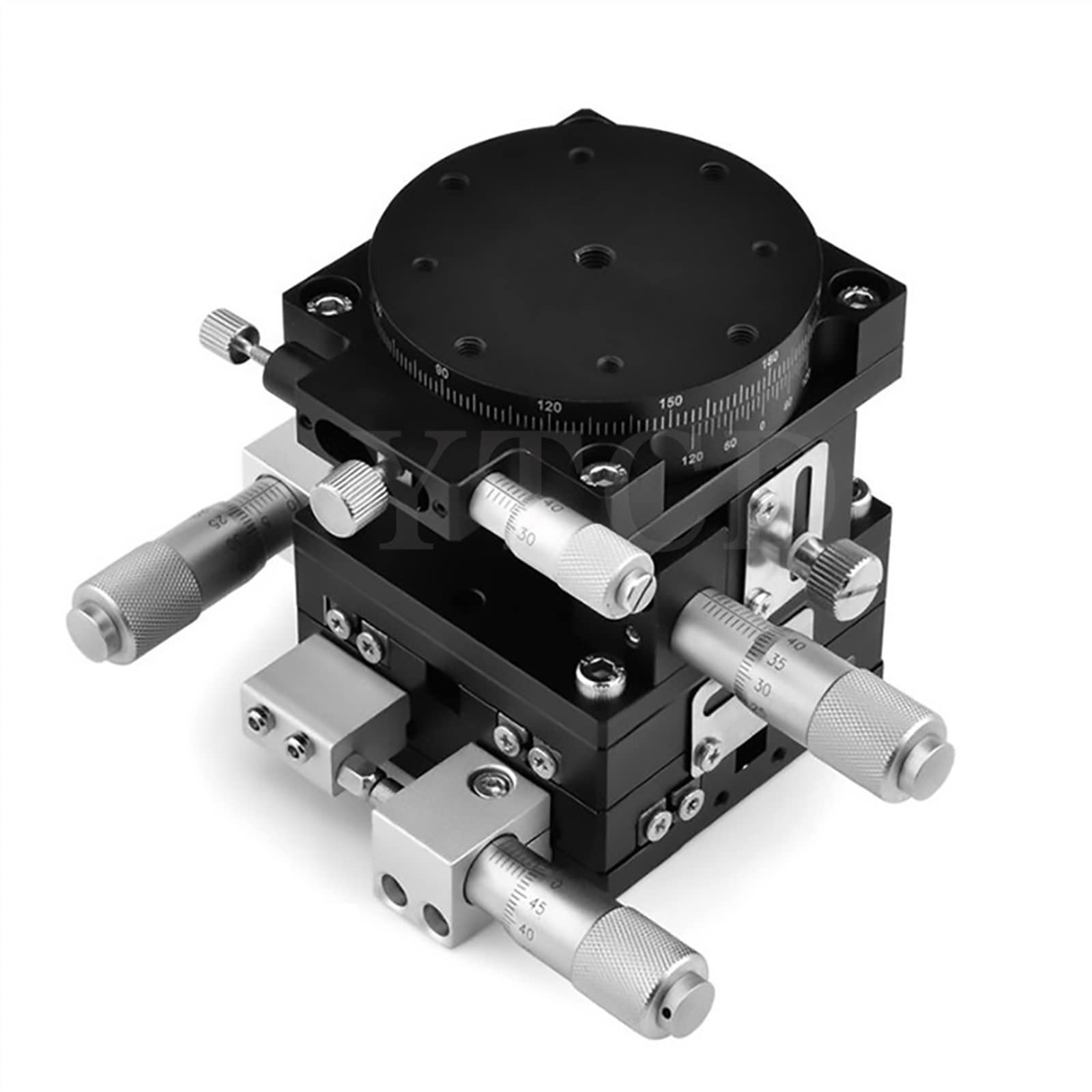 Linear Guide XYZR Axis 60 * 60mm LT60-LM Sliding Table V-type 4-Axis Fine-tuning Platform Manual Linear Platform Bearing Adjustment Slide 29.4N