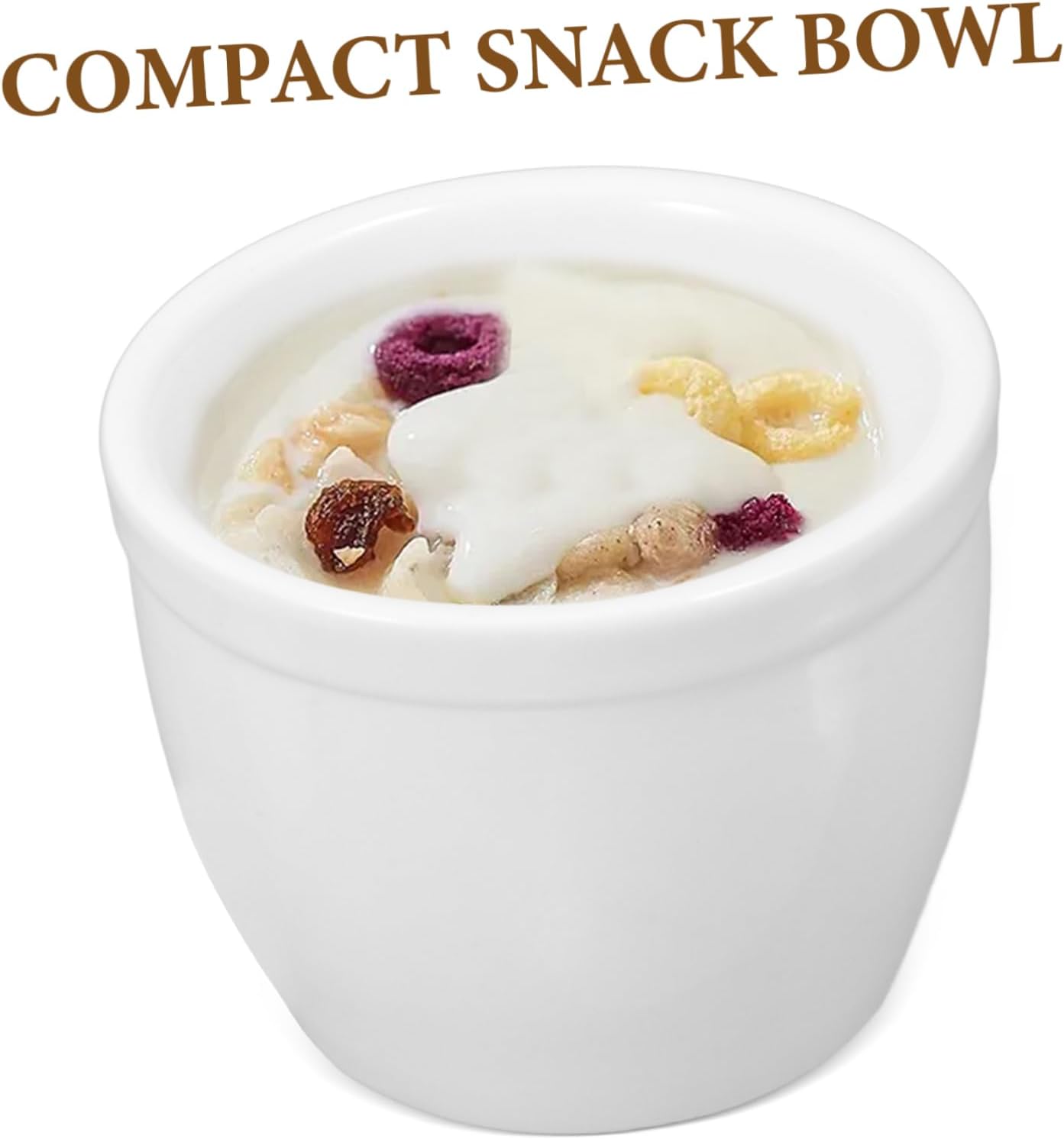 Alipis 4pcs Ceramic Dessert Cups High-Temperature Resistant Yogurt Bowls for Ice Cream Pudding and Desserts for Parties and Events