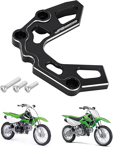 JFG RACING Protector de cadena de rueda dentada de motocicleta, protector de motor, protección CNC para KLX110 KLX110L 2002-2023 DRZ110 2003-2006,