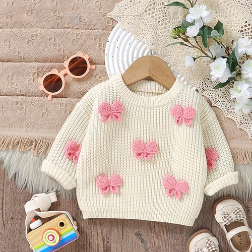 Baby Girl Boy Cute Ghost Embroidery Long Sleeve Oversized Sweater Infant Newborn Fall Winter Outfit Clothes3