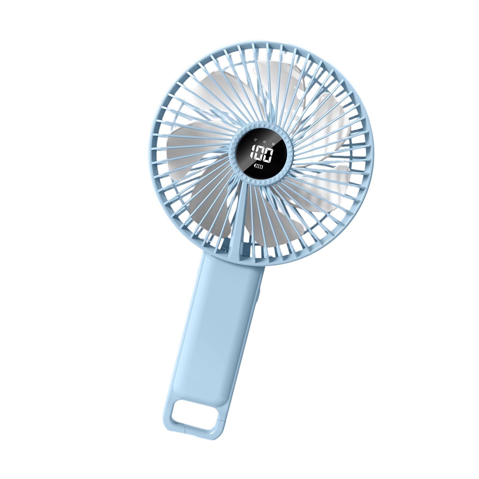 NMFLAB Quiet 6 Inch Portable Fan with Digital Display and 2250 Turn Strong Wind Cooling Battery Operated Fan