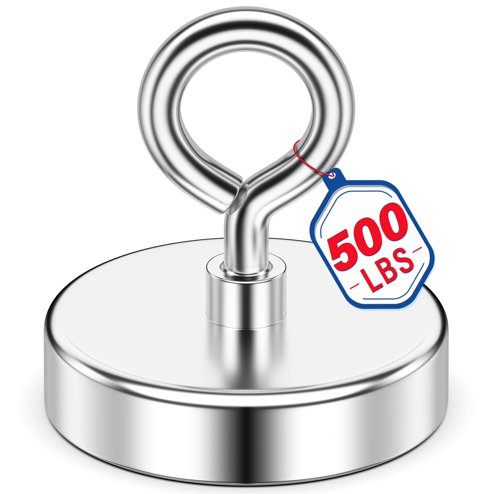 Strong Fishing Magnet 2.36 inch 500lbs Rare Earth Magnet Heavy Duty Large Security Tags Removal Tools High Power Super Strong Gift Magnets Heavy Duty