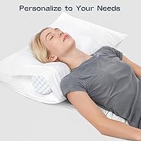 Vista 15 de Almohada Cervical de Rollo, Almohadas de Soporte Cervical de Espuma Viscoelástica, Almohadas de Cuello Redondas, Almohadas Cilíndricas de Refuerzo