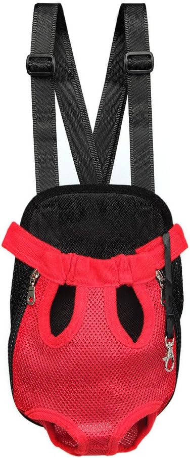 Funkeen Pet Dog Backpack Carrier Puppy Pouch Cat Front Bag or Back Pack with Legs out for Small Medium Dogs Cats
