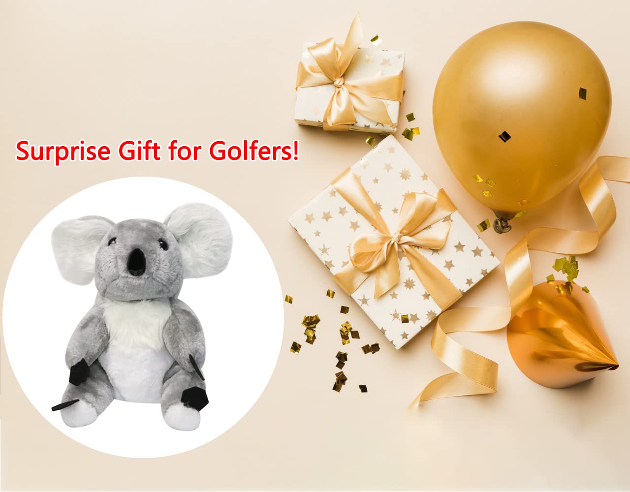 LeFeng - Copritesta da golf con animali da golf, divertente collezione per conducenti e fairway, protezione per mazze da golf carine e morbide