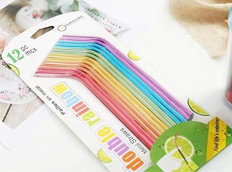 Amazon ステンレスストロー 繰り返し利用可能 ストロー エコ マイストロー マドラー ステンレス製 カラフル おしゃれ 新規5 6 Colors ストロー オンライン通販