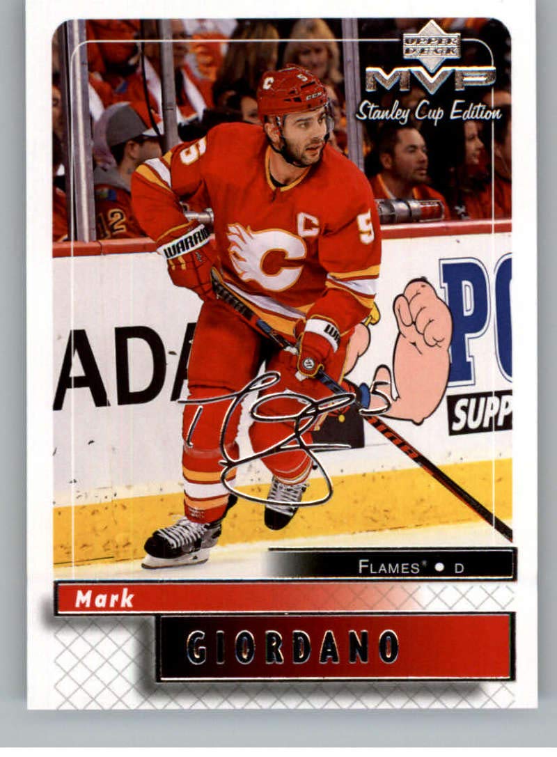 Amazon.com: 2019-20 Upper Deck MVP Stanley Cup Edition 20th Anniversary  Silver Script Hockey #39 Mark Giordano Calgary Flames Official NHL Trading  Card From UD : Collectibles & Fine Art