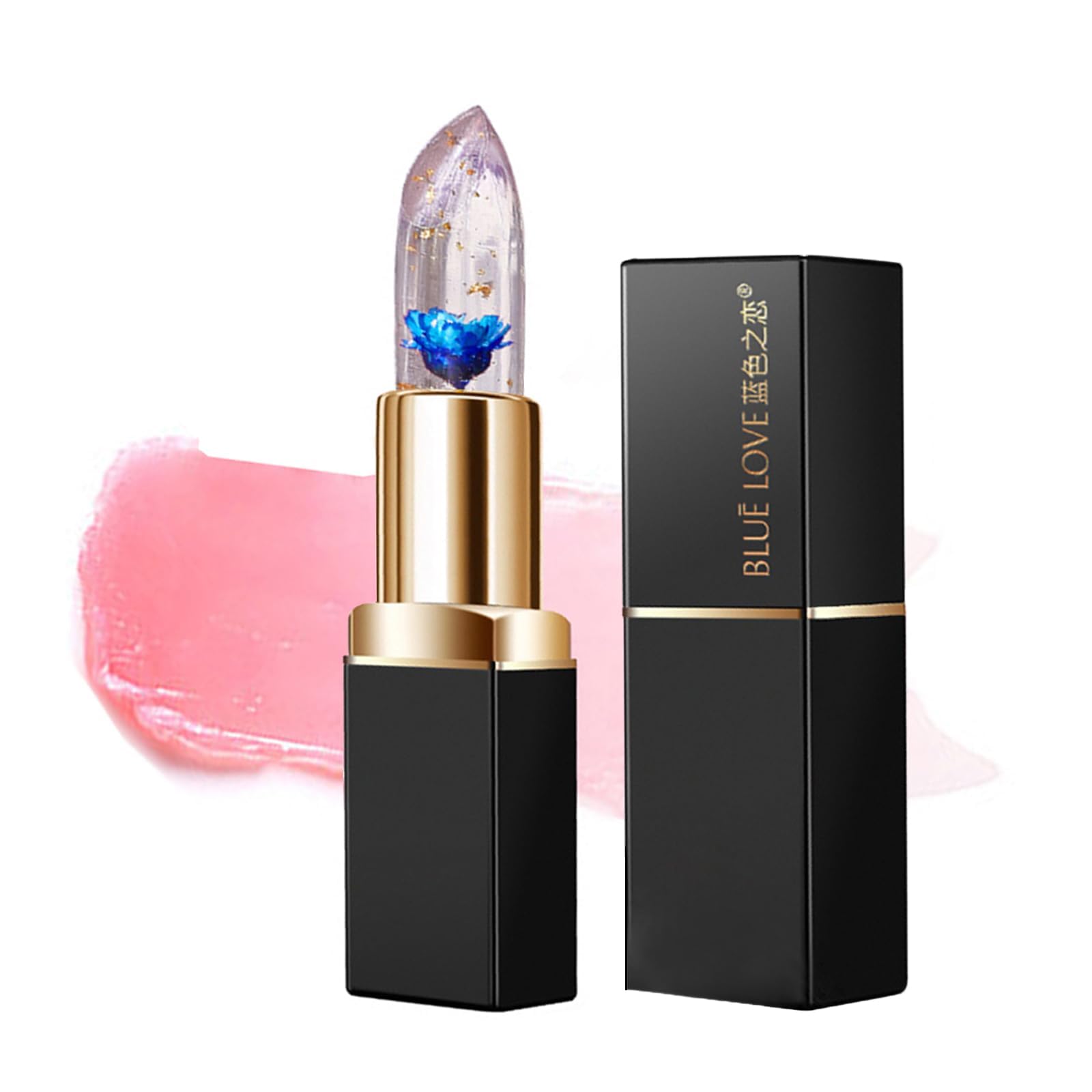 Amazon.com : BLUE LOVE Color Changing Flower Jelly Lipstick (Blue