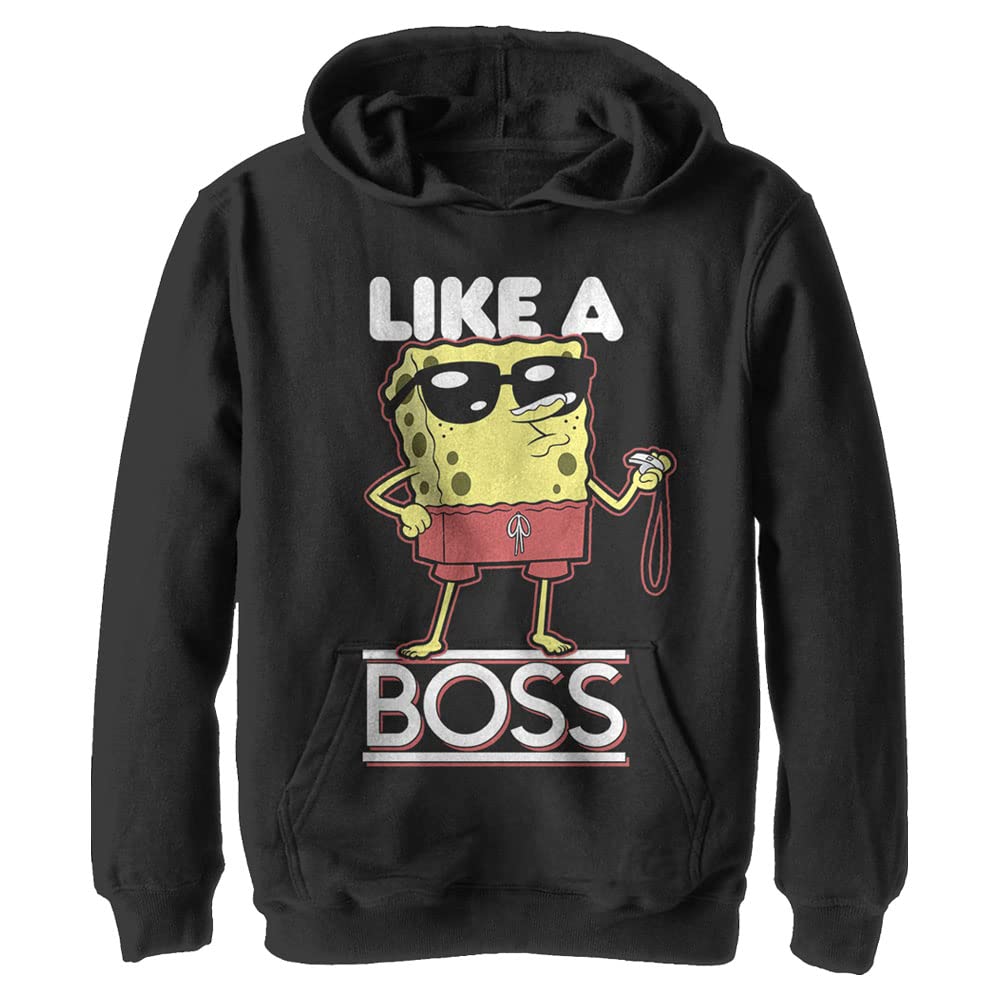 Sweat à capuche Spongebob noir pull confortable qui ne décolore pas