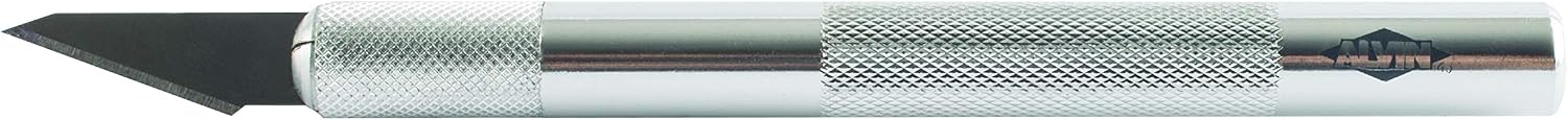 Alvin, Precision Knife, No. 2, Aluminum Barrel - Silver